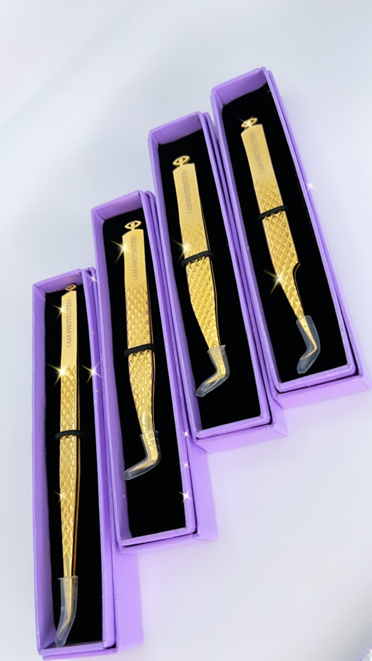 Colección de pinzas para el mal de ojo en oro de 24 quilates